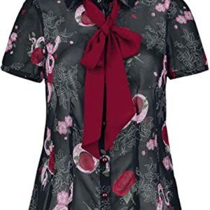 He'll Bunny Sheer Blouse